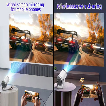 Mini Projetor Portátil - Cinema em Casa e Onde Quiseres