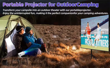Mini Projetor Portátil - Cinema em Casa e Onde Quiseres