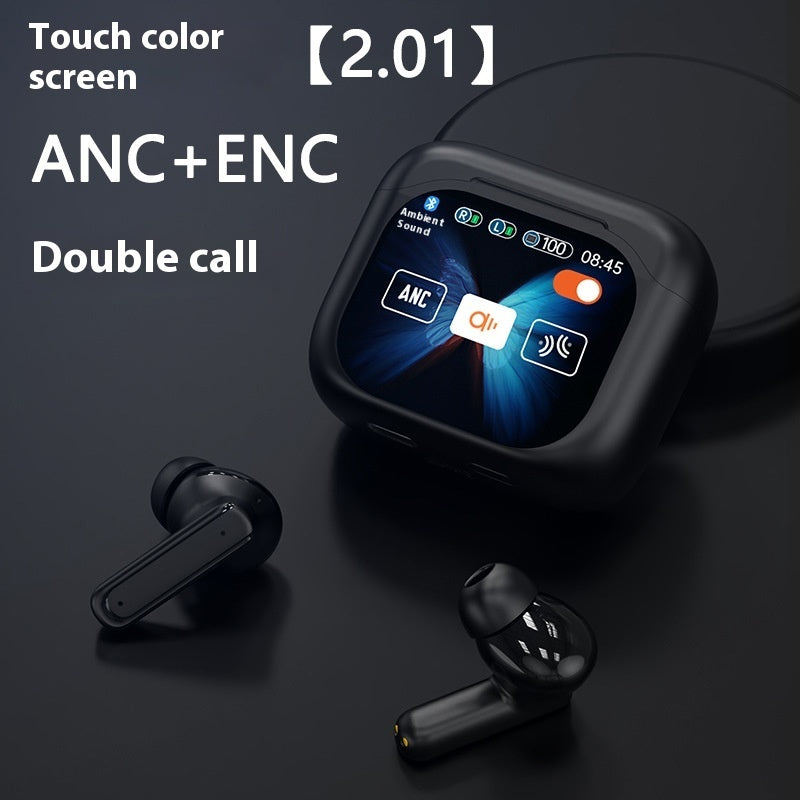 In-ear Bluetooth Headset With Screen Noise Reduction Transparent Large Color Screen